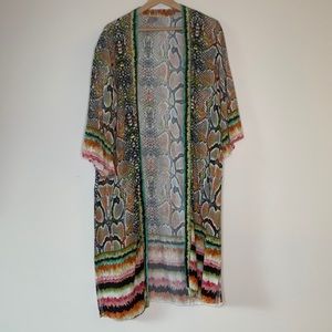Blnk London snake print kimono. OS